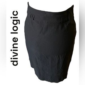 Divine Logic Ponte Skirt with belt loops